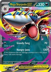 Mega Sharpedo ex - Prize Pack Series Cards - Pokemon card