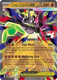 Mega Zygarde ex - Prize Pack Series Cards - Pokemon card
