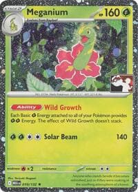 Meganium - 010/132 (Cosmos Holo) - Prize Pack Series Cards - Pokemon card