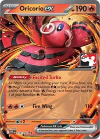 Oricorio ex - Prize Pack Series Cards - Pokemon card