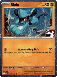 Riolu - 076/132 (Cosmos Holo) - Prize Pack Series Cards - Pokemon card