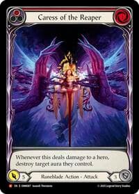 Caress of the Reaper (Extended Art) - Omens of the Third Age - Flesh and Blood TCG card