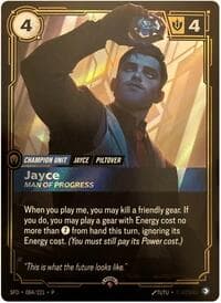 Jayce, Man of Progress - Riftbound Organized Play Promotional Cards - Riftbound: League of Legends Trading Card Game card