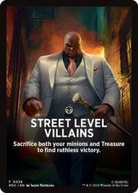 Street Level Villains Theme Card - Commander: Marvel Super Heroes - Magic: The Gathering card