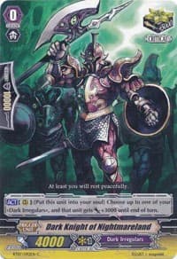 Dark Knight of Nightmareland - BT07: Rampage of the Beast King - Cardfight Vanguard card