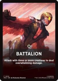 Battalion Theme Card - Commander: Marvel Super Heroes - Magic: The Gathering card
