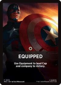 Equipped Theme Card - Commander: Marvel Super Heroes - Magic: The Gathering card