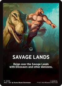 Savage Lands Theme Card - Commander: Marvel Super Heroes - Magic: The Gathering card