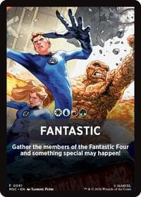 Fantastic Theme Card - Commander: Marvel Super Heroes - Magic: The Gathering card