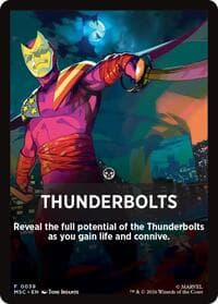 Thunderbolts Theme Card - Commander: Marvel Super Heroes - Magic: The Gathering card