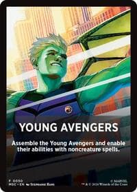 Young Avengers Theme Card (0050) - Commander: Marvel Super Heroes - Magic: The Gathering card