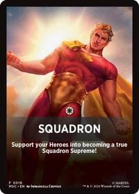 Squandron Theme Card - Commander: Marvel Super Heroes - Magic: The Gathering card