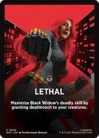 Lethal Theme Card - Commander: Marvel Super Heroes - Magic: The Gathering card