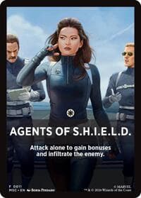 Agents of S.H.I.E.L.D. Theme Card - Commander: Marvel Super Heroes - Magic: The Gathering card