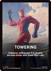 Towering Theme Card - Commander: Marvel Super Heroes - Magic: The Gathering card