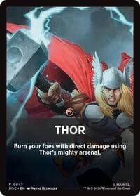 Thor Theme Card - Commander: Marvel Super Heroes - Magic: The Gathering card