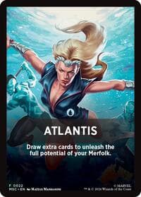 Atlantis Theme Card - Commander: Marvel Super Heroes - Magic: The Gathering card