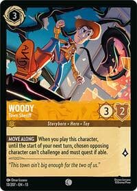 Woody - Town Sheriff - Attack of the Vine! - Disney Lorcana card