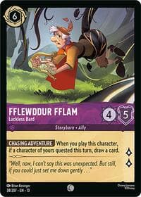 Fflewddur Fflam - Luckless Bard - Attack of the Vine! - Disney Lorcana card
