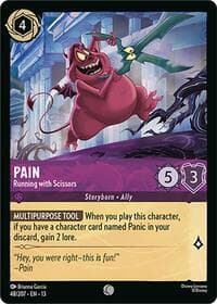 Pain - Running with Scissors - Attack of the Vine! - Disney Lorcana card