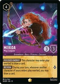 Merida - Wisp Conjurer - Attack of the Vine! - Disney Lorcana card