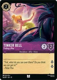 Tinker Bell - Finding a Way - Attack of the Vine! - Disney Lorcana card