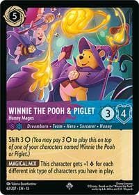 Winnie the Pooh & Piglet - Hunny Mages - Attack of the Vine! - Disney Lorcana card