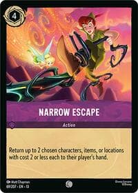 Narrow Escape - Attack of the Vine! - Disney Lorcana card