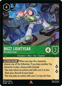 Buzz Lightyear - Providing Cover - Attack of the Vine! - Disney Lorcana card