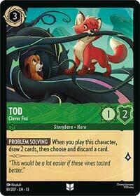 Tod - Clever Fox - Attack of the Vine! - Disney Lorcana card