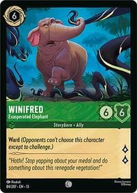 Winifred - Exasperated Elephant - Attack of the Vine! - Disney Lorcana card