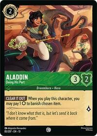 Aladdin - Doing His Part - Attack of the Vine! - Disney Lorcana card