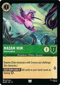 Madam Mim - Hummingbird - Attack of the Vine! - Disney Lorcana card