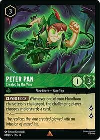 Peter Pan - Created by the Vine - Attack of the Vine! - Disney Lorcana card