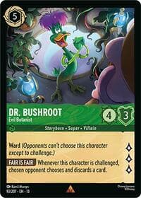 Dr. Bushroot - Evil Botanist - Attack of the Vine! - Disney Lorcana card