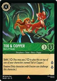 Tod & Copper - Best of Friends - Attack of the Vine! - Disney Lorcana card