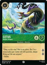 Cetus - Mighty Serpent - Attack of the Vine! - Disney Lorcana card