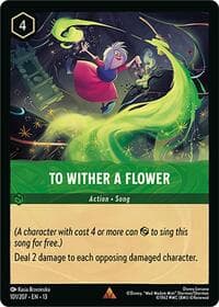 To Wither a Flower - Attack of the Vine! - Disney Lorcana card