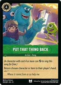 Put That Thing Back - Attack of the Vine! - Disney Lorcana card