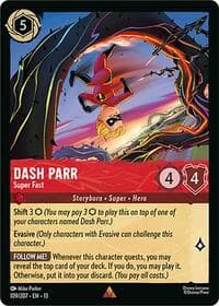 Dash Parr - Super Fast - Attack of the Vine! - Disney Lorcana card