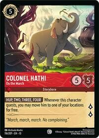 Colonel Hathi - On the March - Attack of the Vine! - Disney Lorcana card