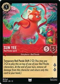 Sun Yee - Red Panda Spirit - Attack of the Vine! - Disney Lorcana card