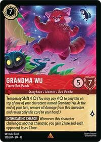 Grandma Wu - Fierce Red Panda - Attack of the Vine! - Disney Lorcana card