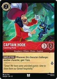 Captain Hook - Conniving Pirate - Attack of the Vine! - Disney Lorcana card