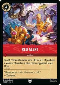 Red Alert - Attack of the Vine! - Disney Lorcana card