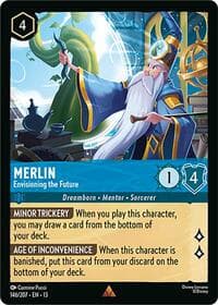 Merlin - Envisioning the Future - Attack of the Vine! - Disney Lorcana card