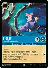 Piglet - Hunny Mage Apprentice - Attack of the Vine! - Disney Lorcana card