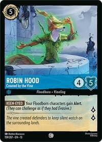 Robin Hood - Created by the Vine - Attack of the Vine! - Disney Lorcana card