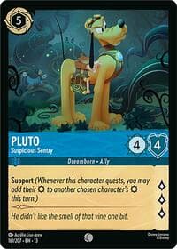 Pluto - Suspicious Sentry - Attack of the Vine! - Disney Lorcana card