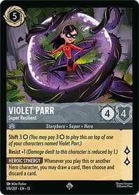 Violet Parr - Super Resilient - Attack of the Vine! - Disney Lorcana card